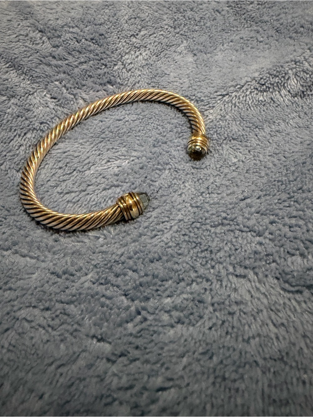 David Yurman 5mm cable bracelet size M - Picture 3 of 6